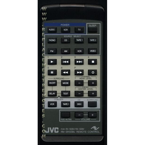 JVC rx508vbk Audio Remote Control