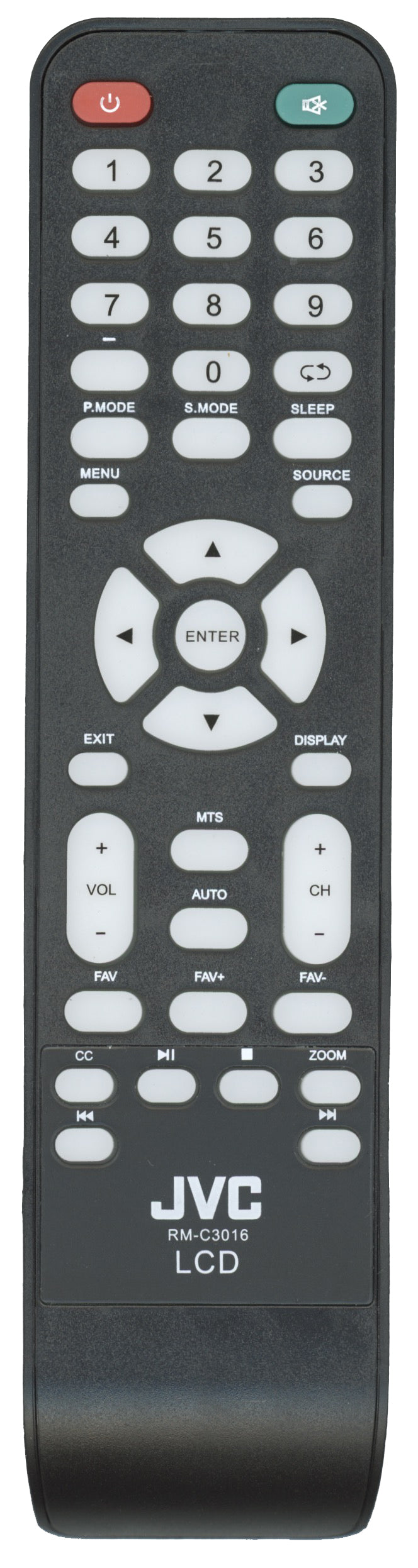 JVC RMC3016 TV Remote Control