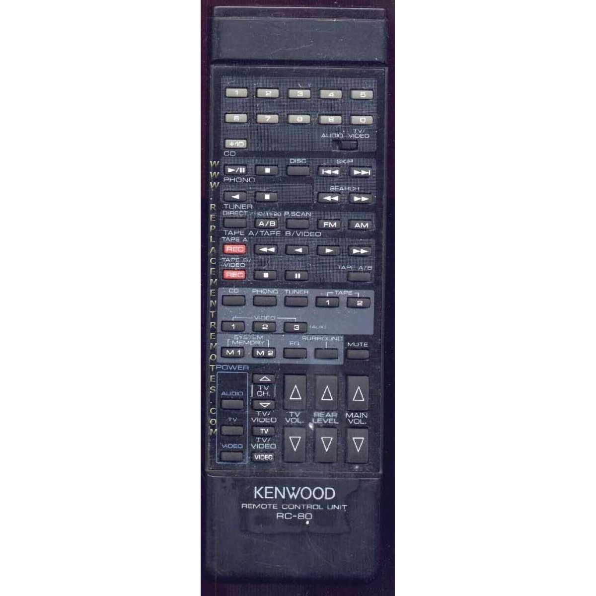 Kenwood RC80 Receiver Remote Control