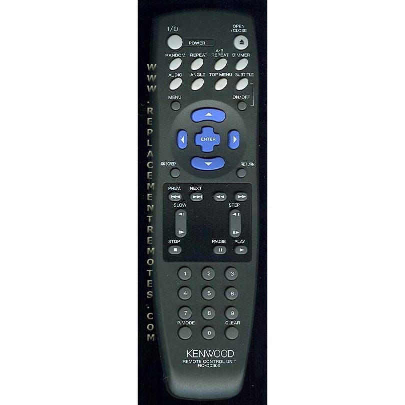 Kenwood RCD0306 DVD Remote Control