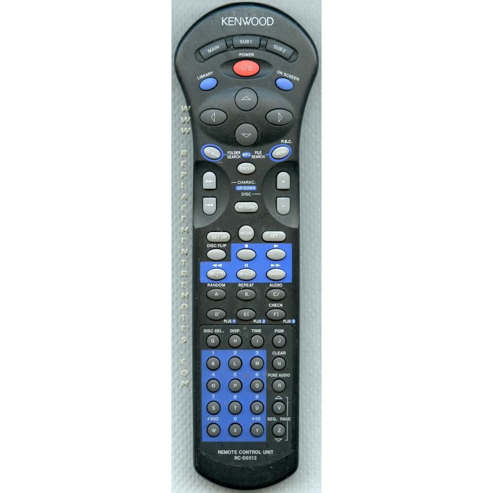 Kenwood RCD0513 DVD Remote Control