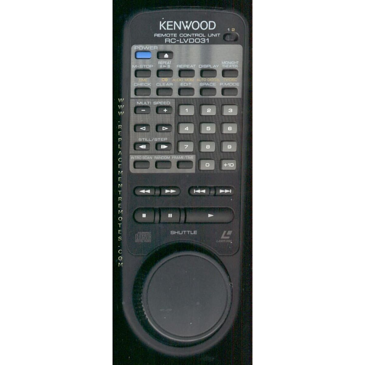 Kenwood RCLVD031 Audio Remote Control