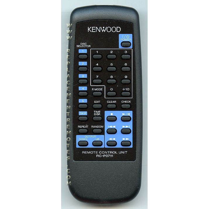 Kenwood RCP0711 5 DISC Audio Remote Control