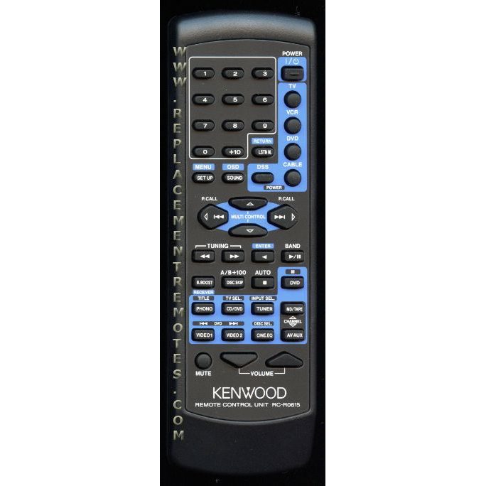 Kenwood RCR0615 Receiver Remote Control