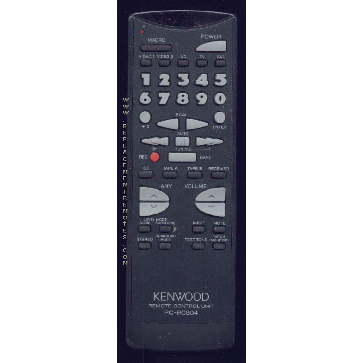 Kenwood RCR0804 Receiver Remote Control