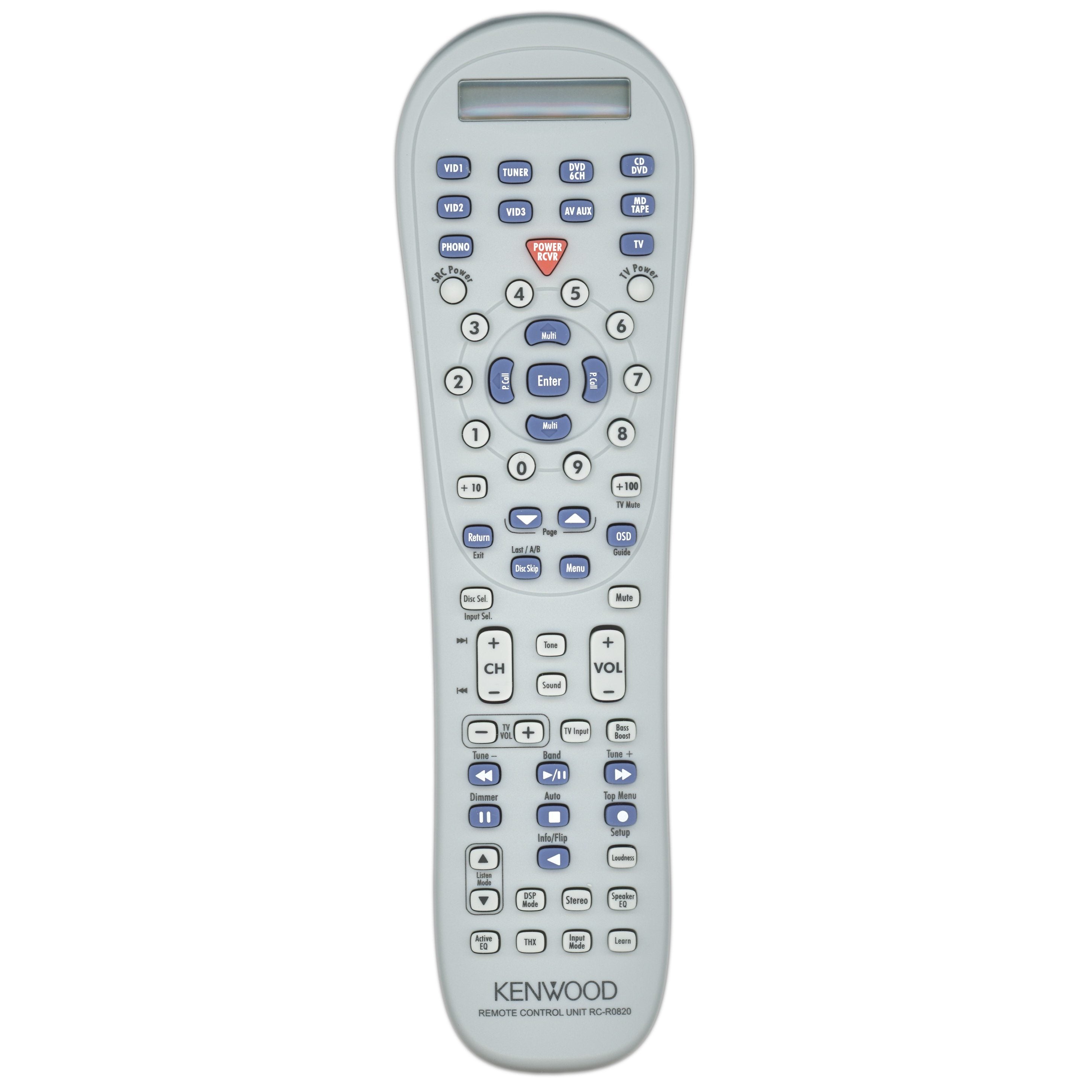 Kenwood RCR0820 Receiver Remote Control