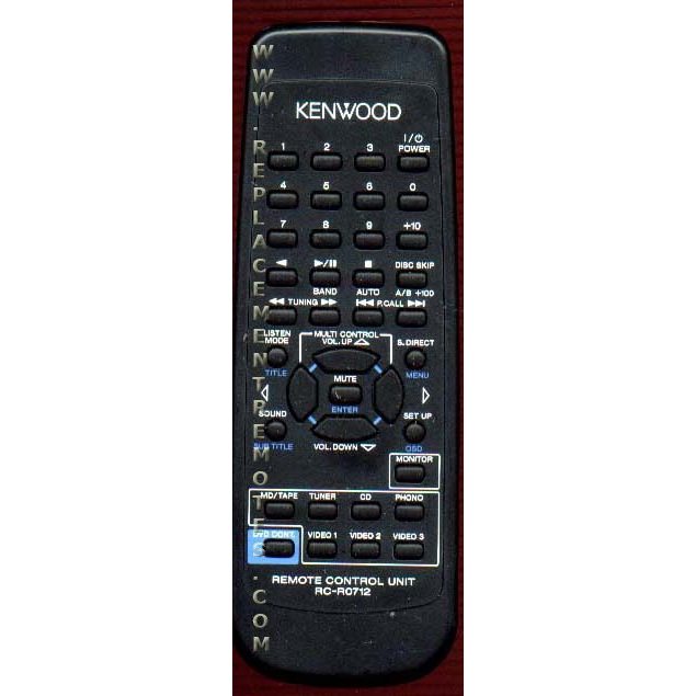 Kenwood VR307 Receiver Remote Control