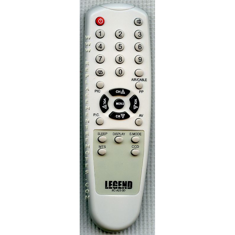 Legend RCA230D TV Remote Control