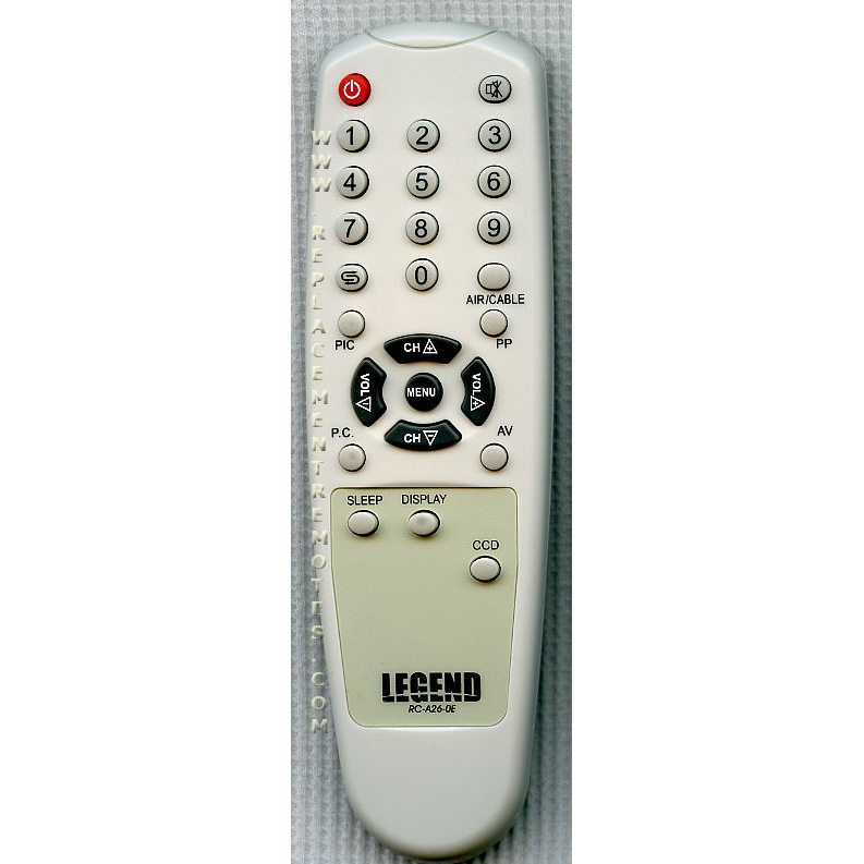 Legend RCA260E TV Remote Control