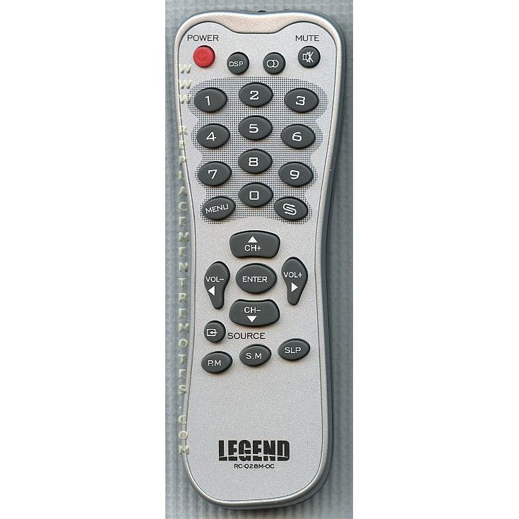 Legend RCQ28MOC TV Remote Control