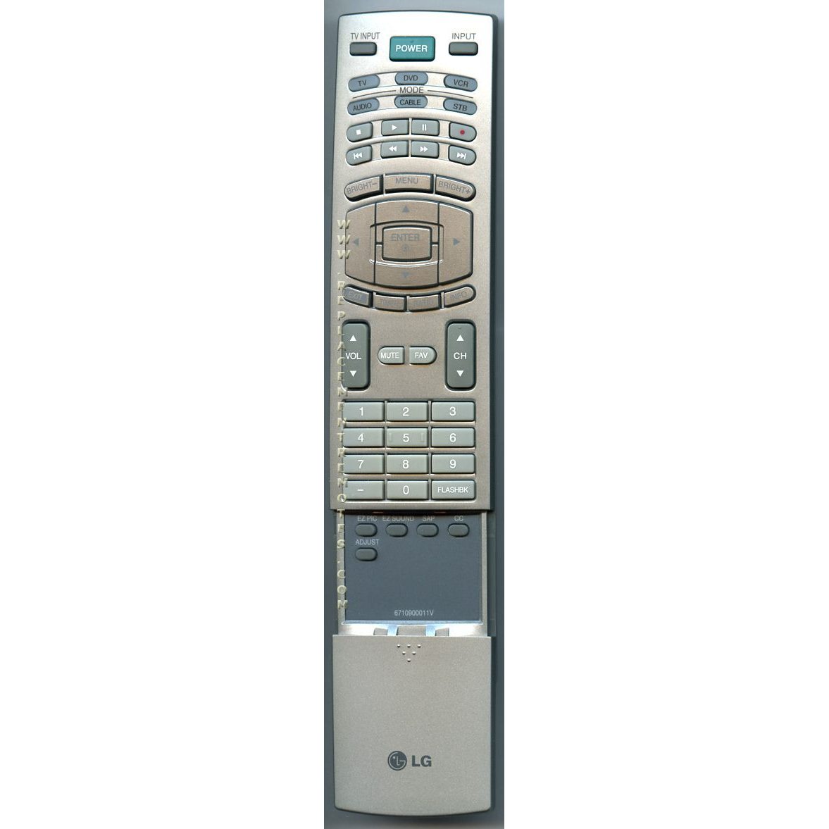 LG 6710900011V TV Remote Control