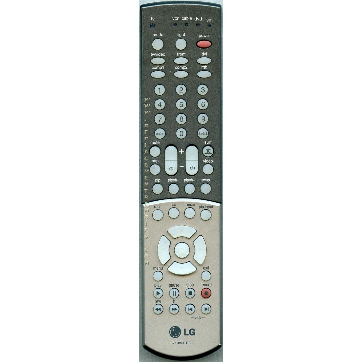 LG 6710V00102E TV Remote Control