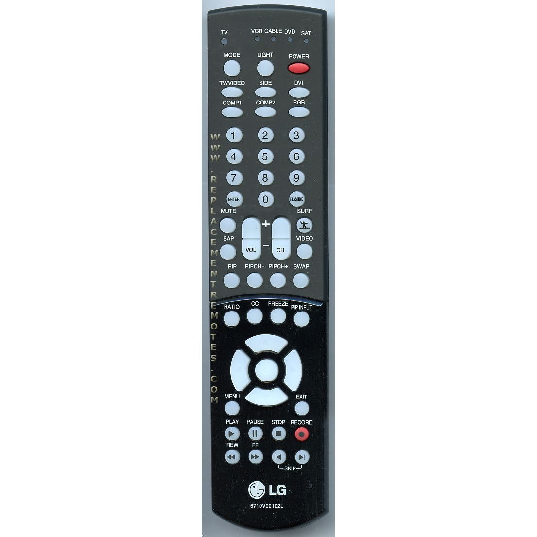 LG 6710V00102L TV Remote Control