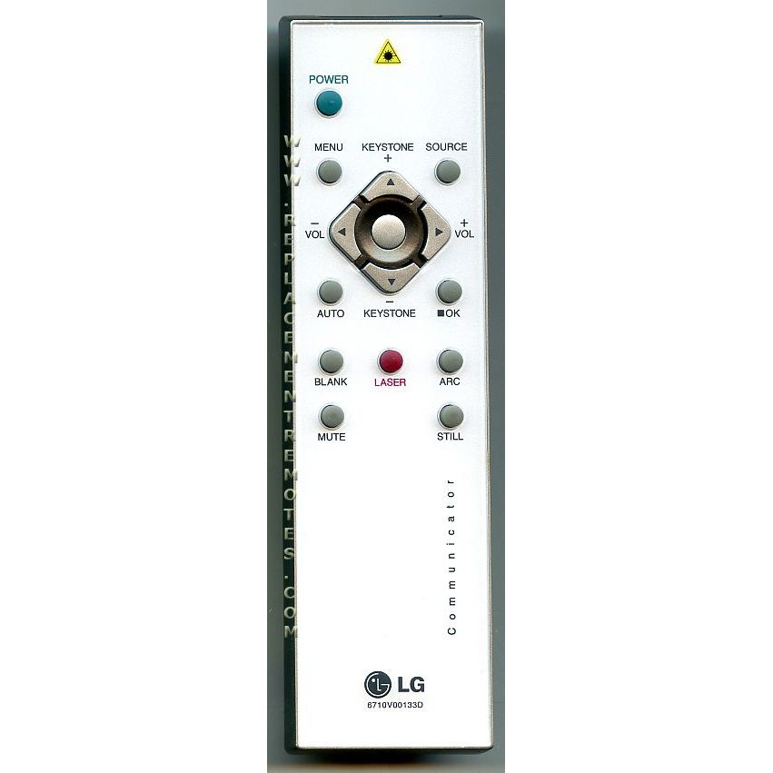 LG 6710V00133D Projector Remote Control