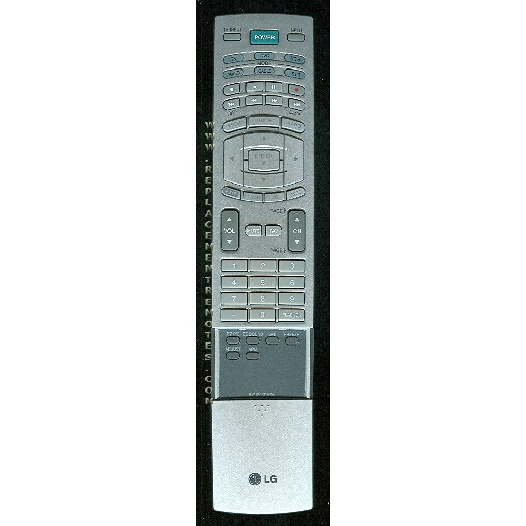 LG 6710V00151W TV Remote Control