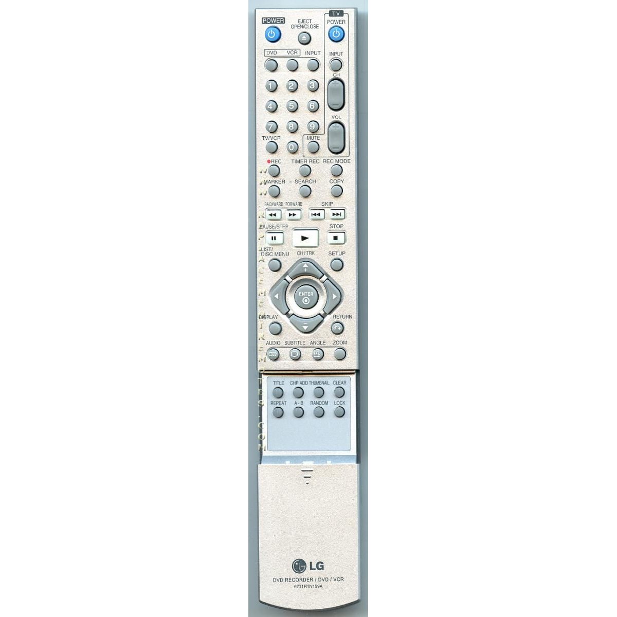 LG 6711R1N159A DVD Remote Control