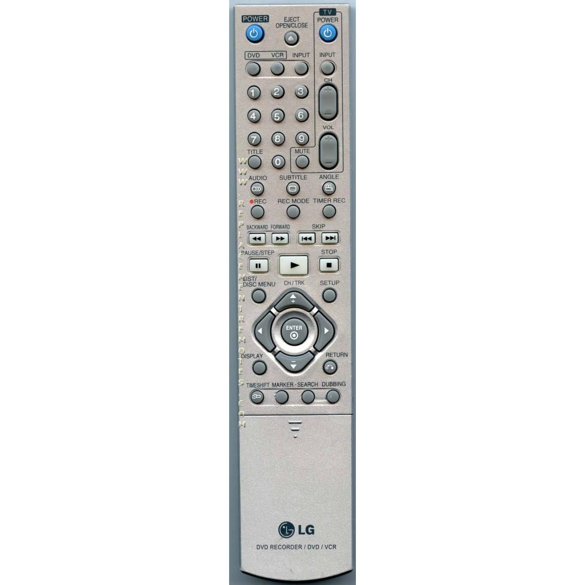 LG 6711R1N182A DVDR Remote Control