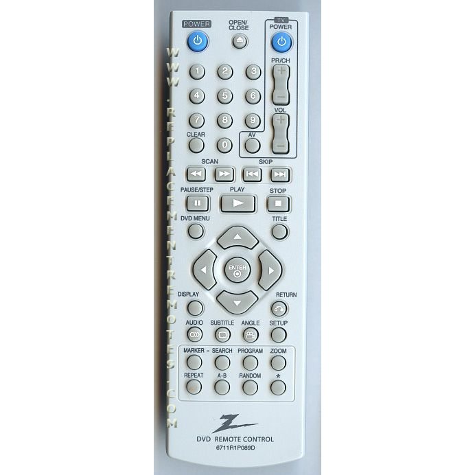 LG 6711R1P089D DVD Remote Control