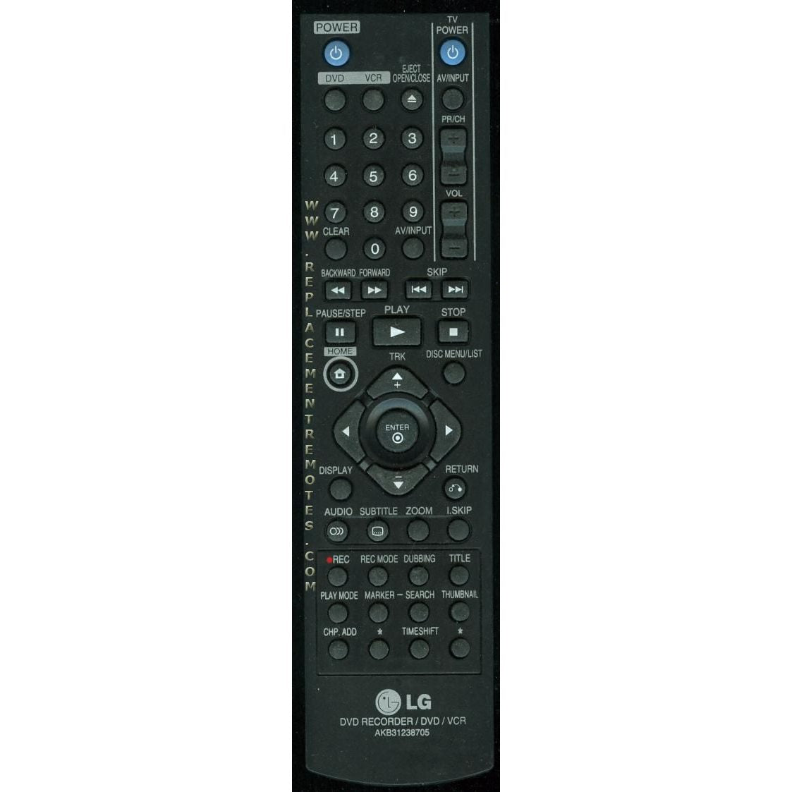 LG AKB31238705 DVDR Remote Control