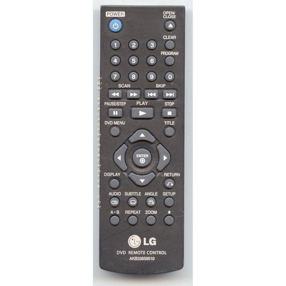 LG AKB33659510 DVD Remote Control