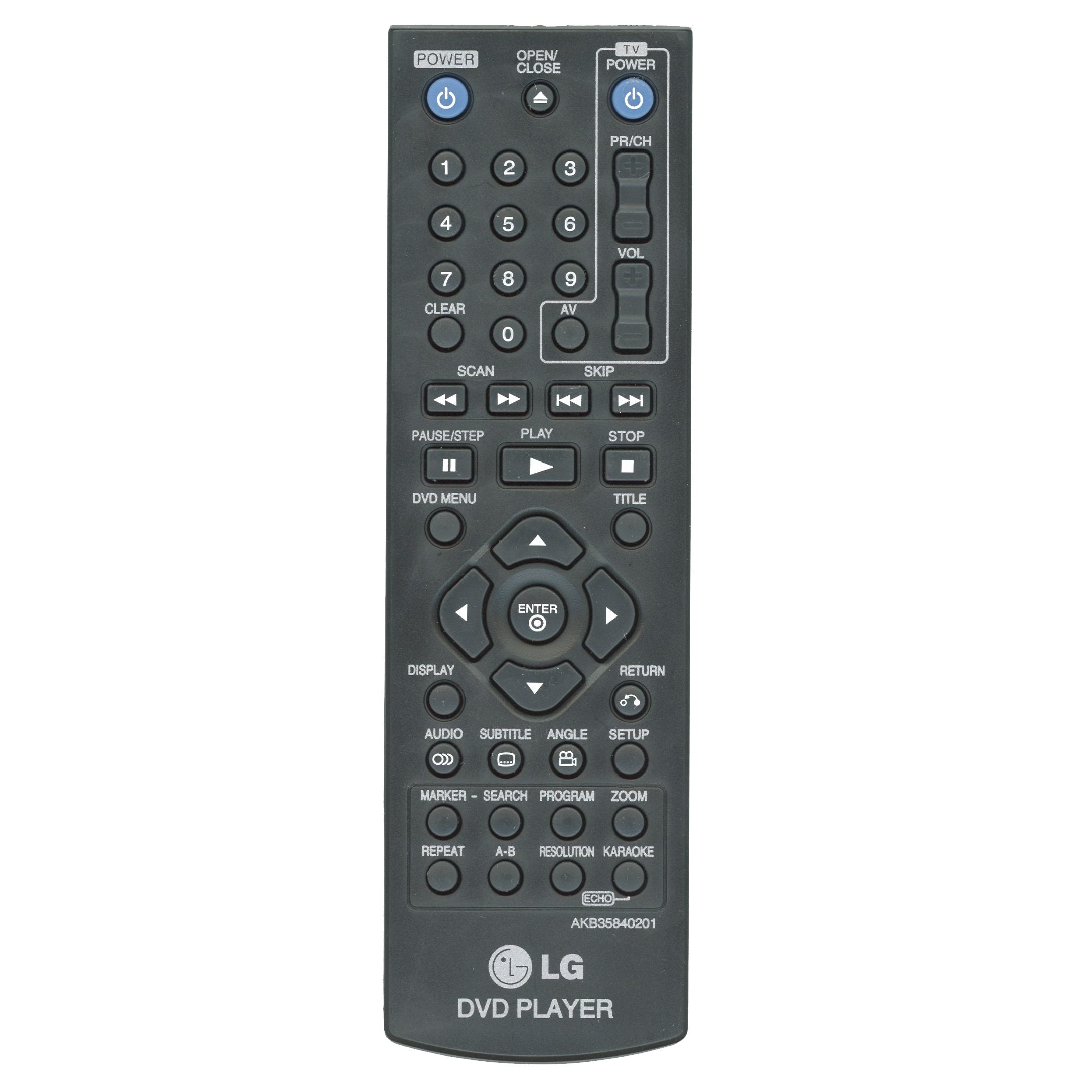 LG AKB35840201 DVD Remote Control