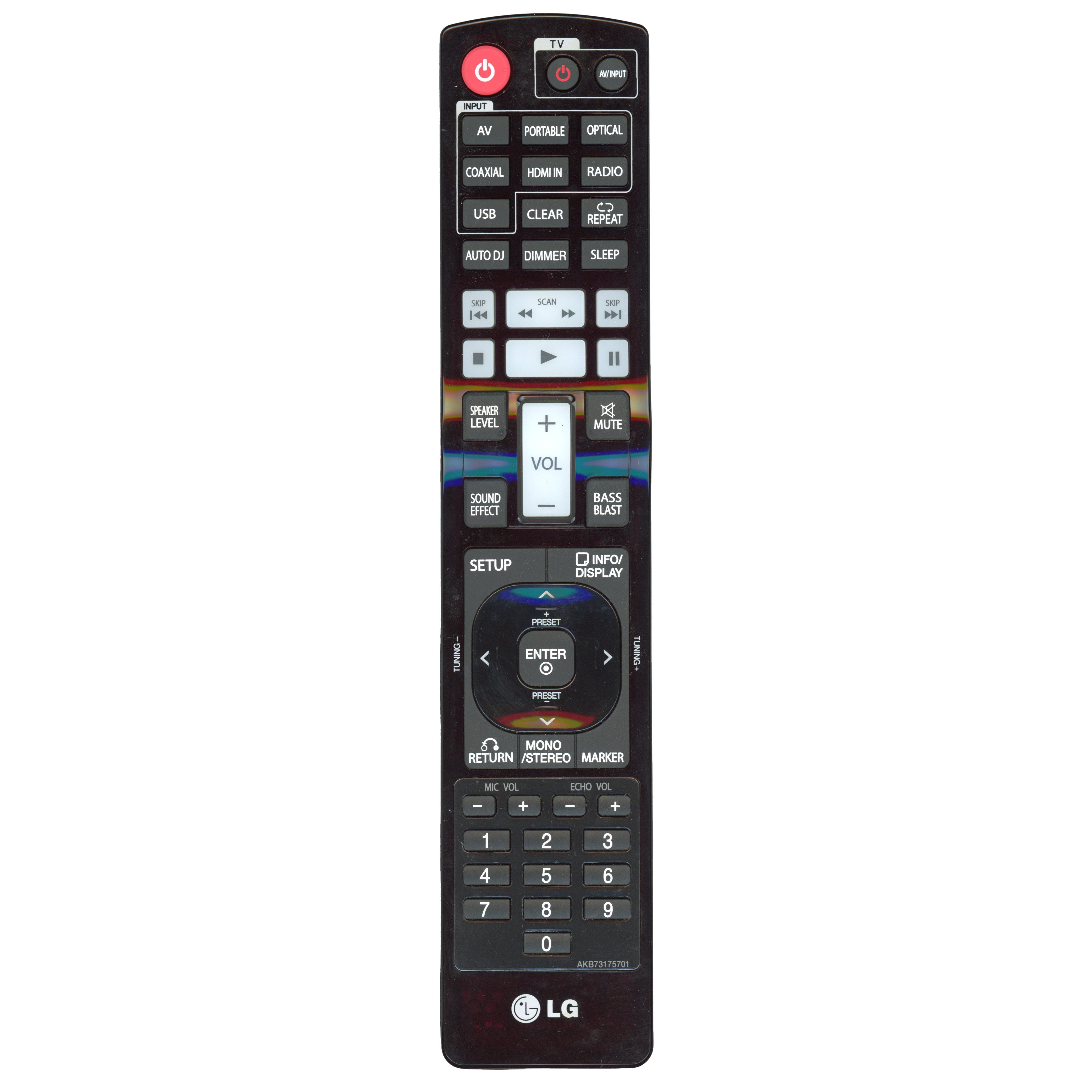 LG AKB73175701 Audio Remote Control