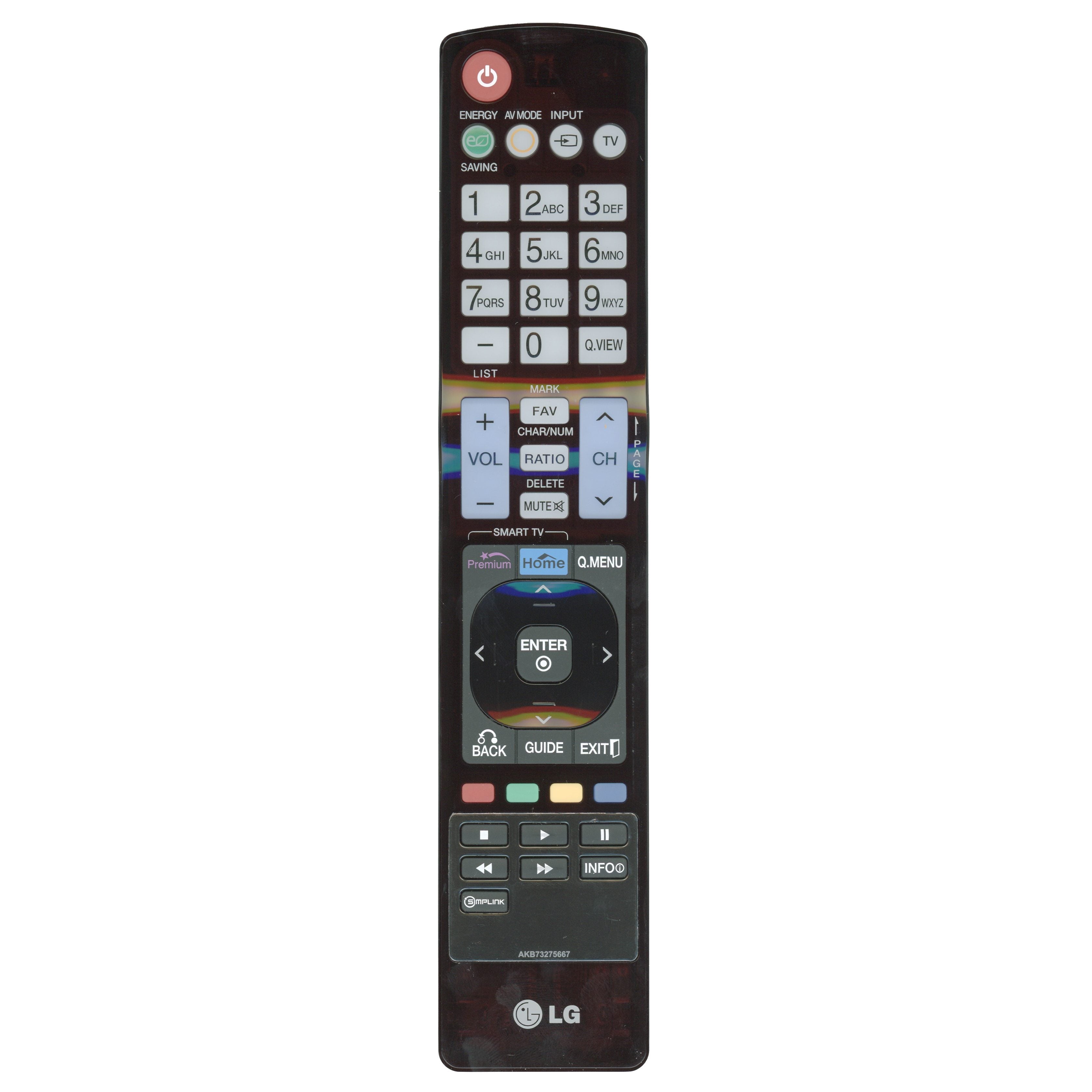 LG AKB73275667 TV Remote Control