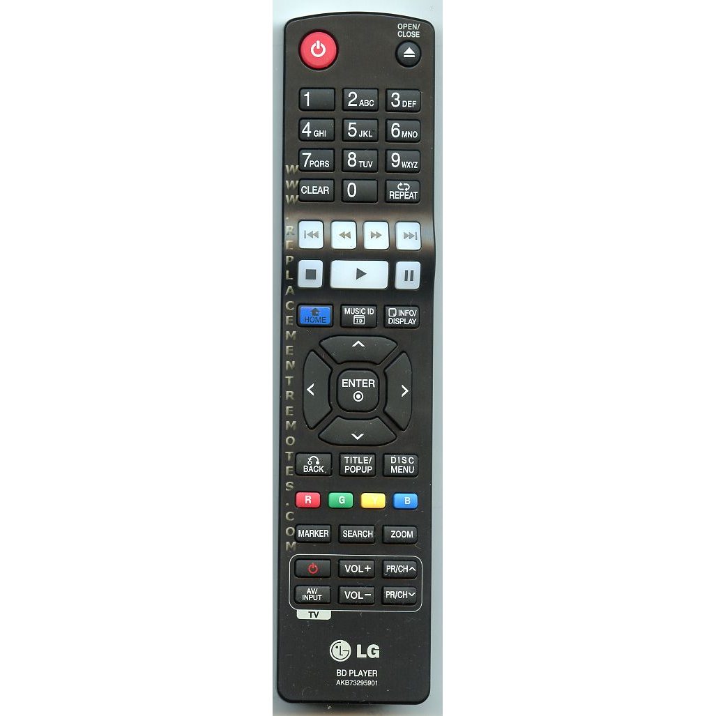 LG AKB73295901 Blu-ray Remote Control