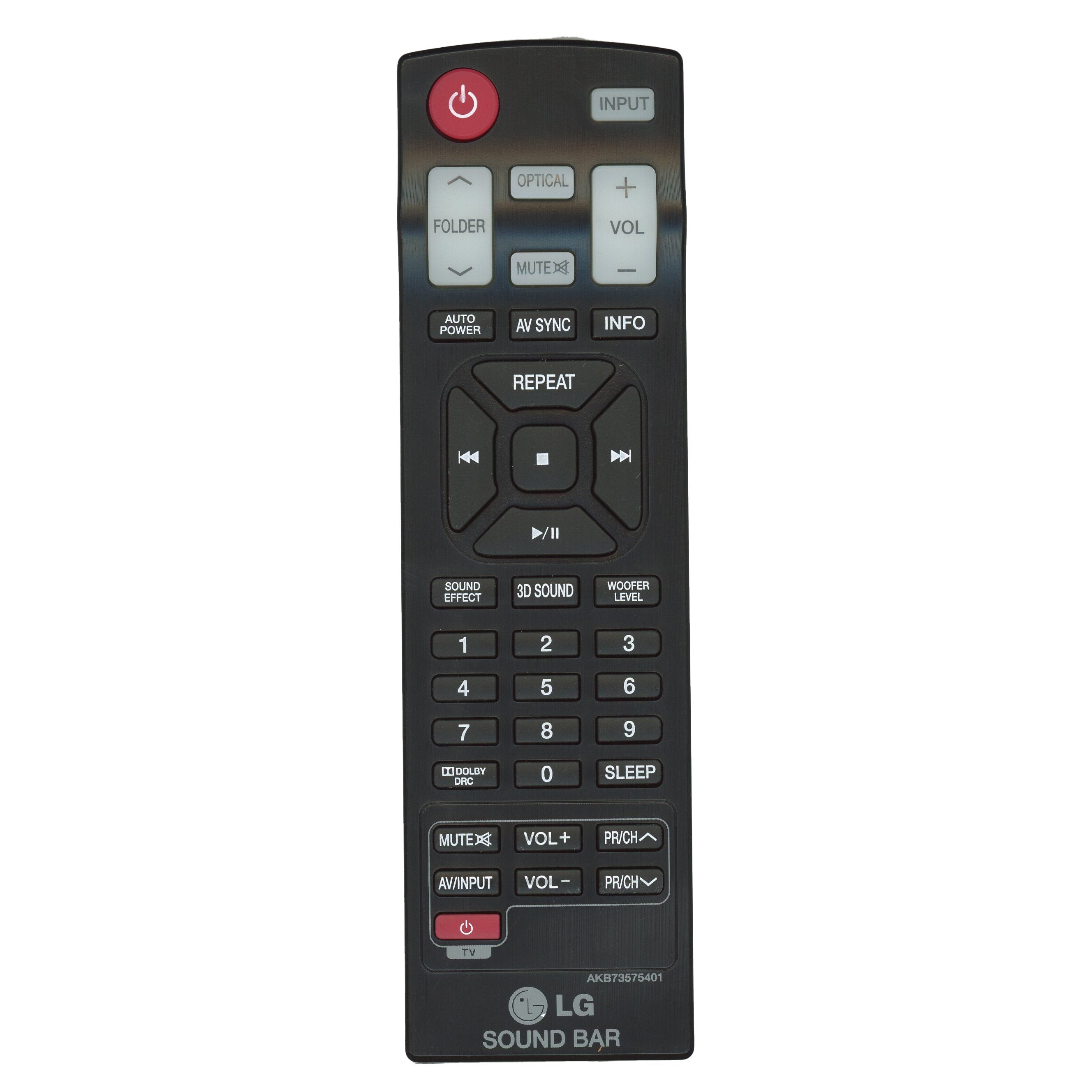 LG AKB73575401 Sound Bar Remote Control - AKB73575401