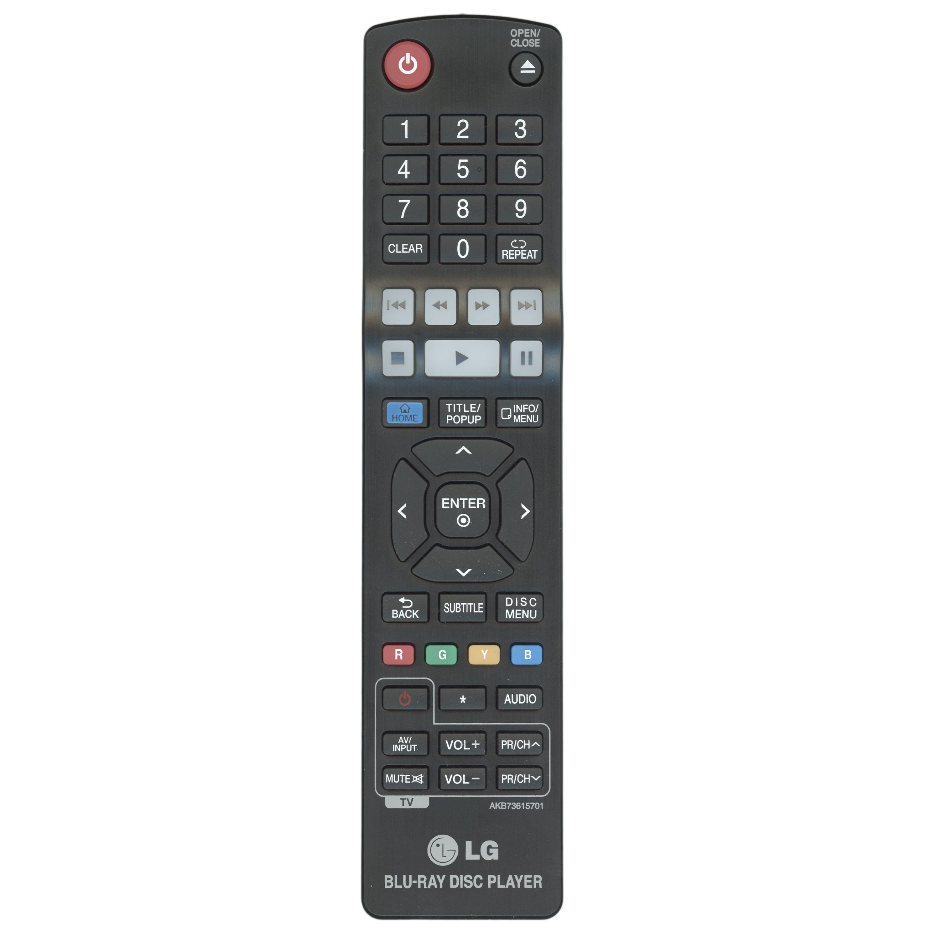 LG AKB73615701 Blu-ray Remote Control