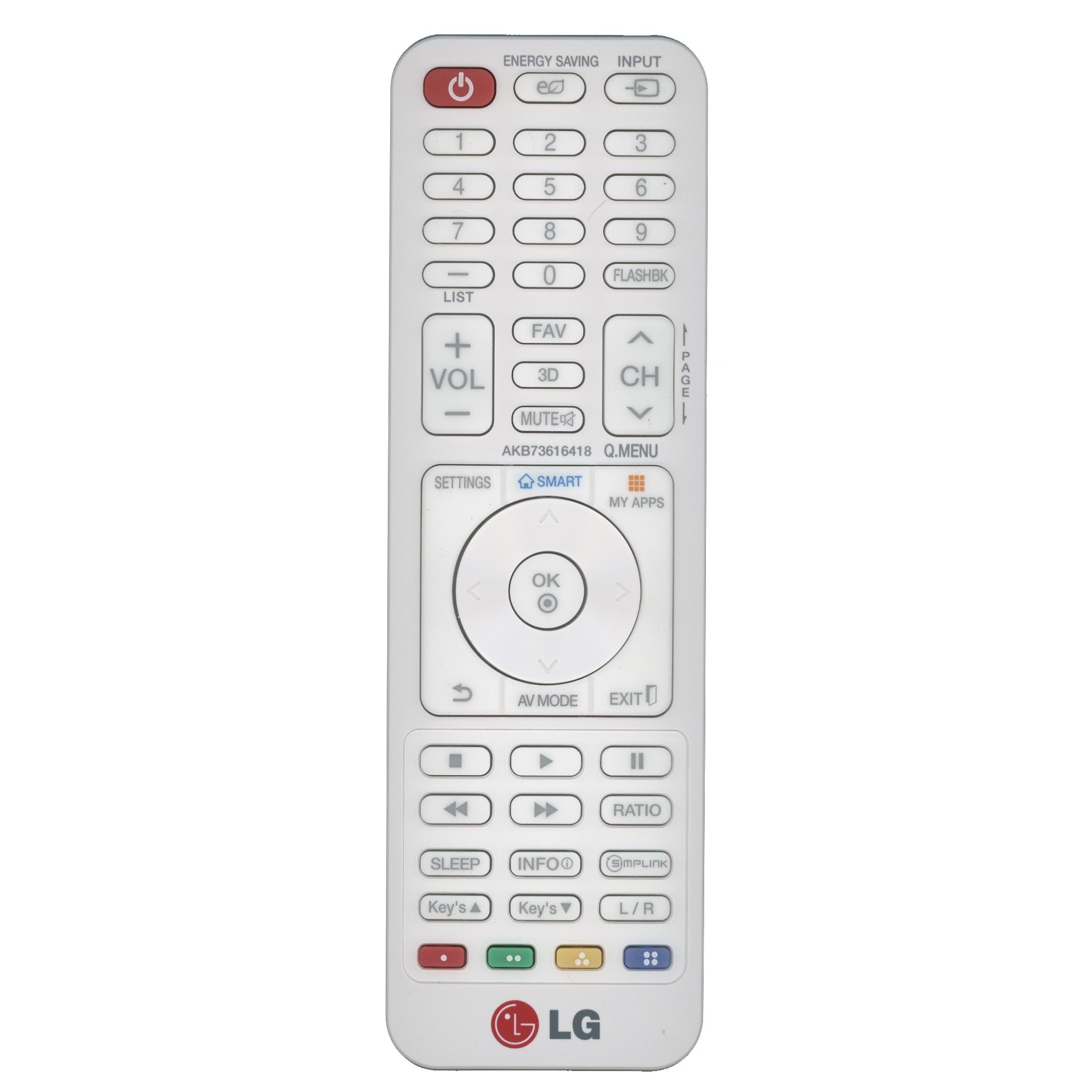 LG AKB73616418 Projector Remote Control