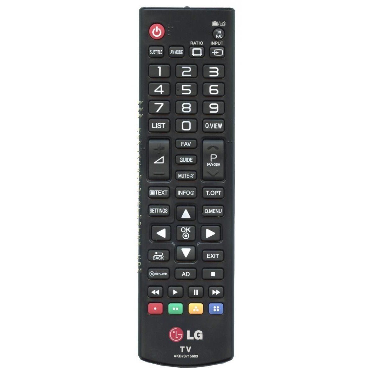 LG AKB73715603 TV Remote Control