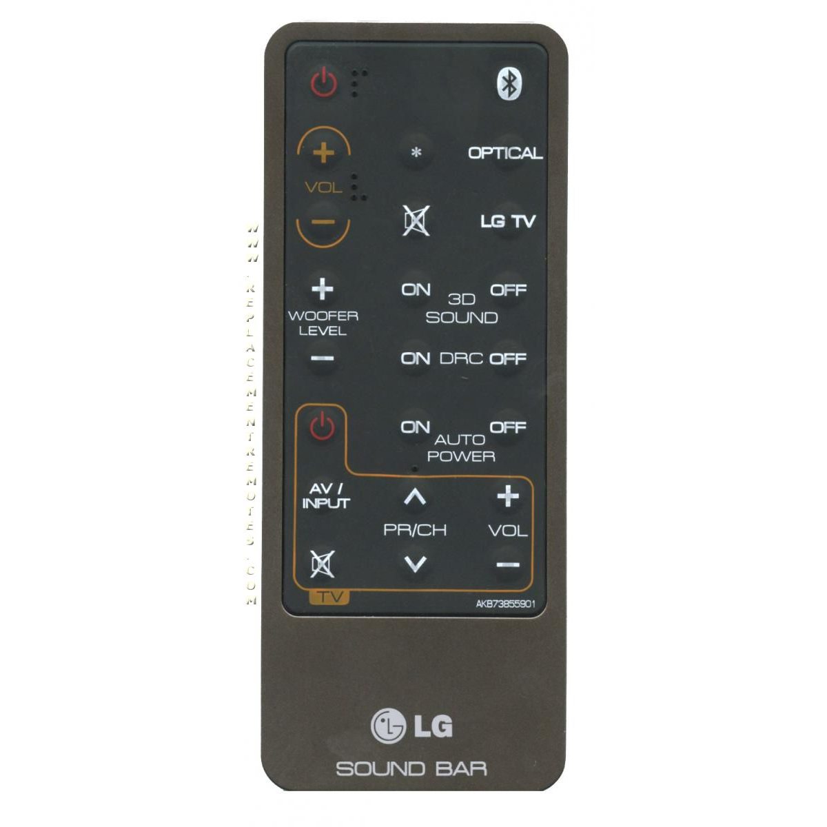 LG AKB73855901 Sound Bar Remote Control