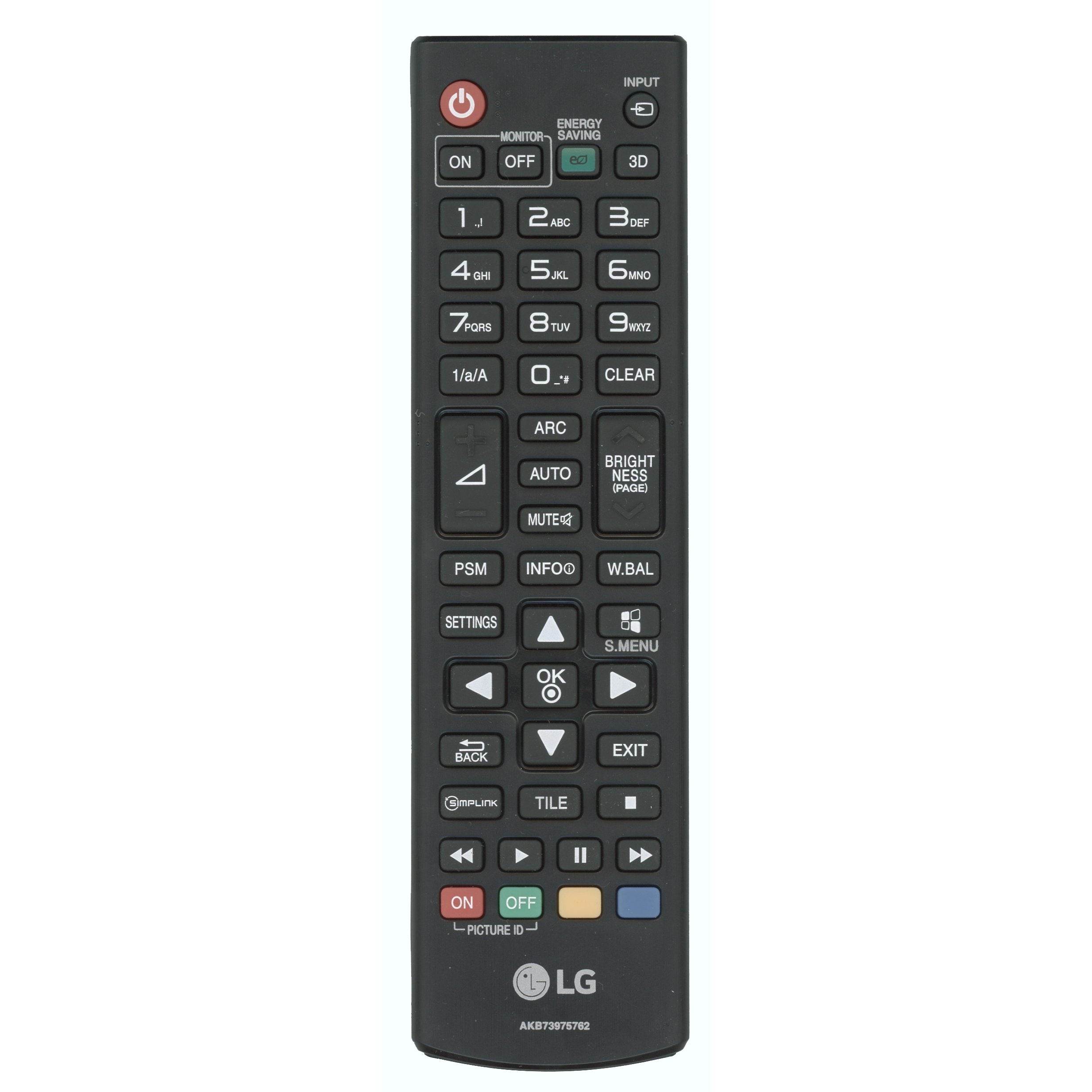 LG AKB73975762 Display Monitor Remote Control