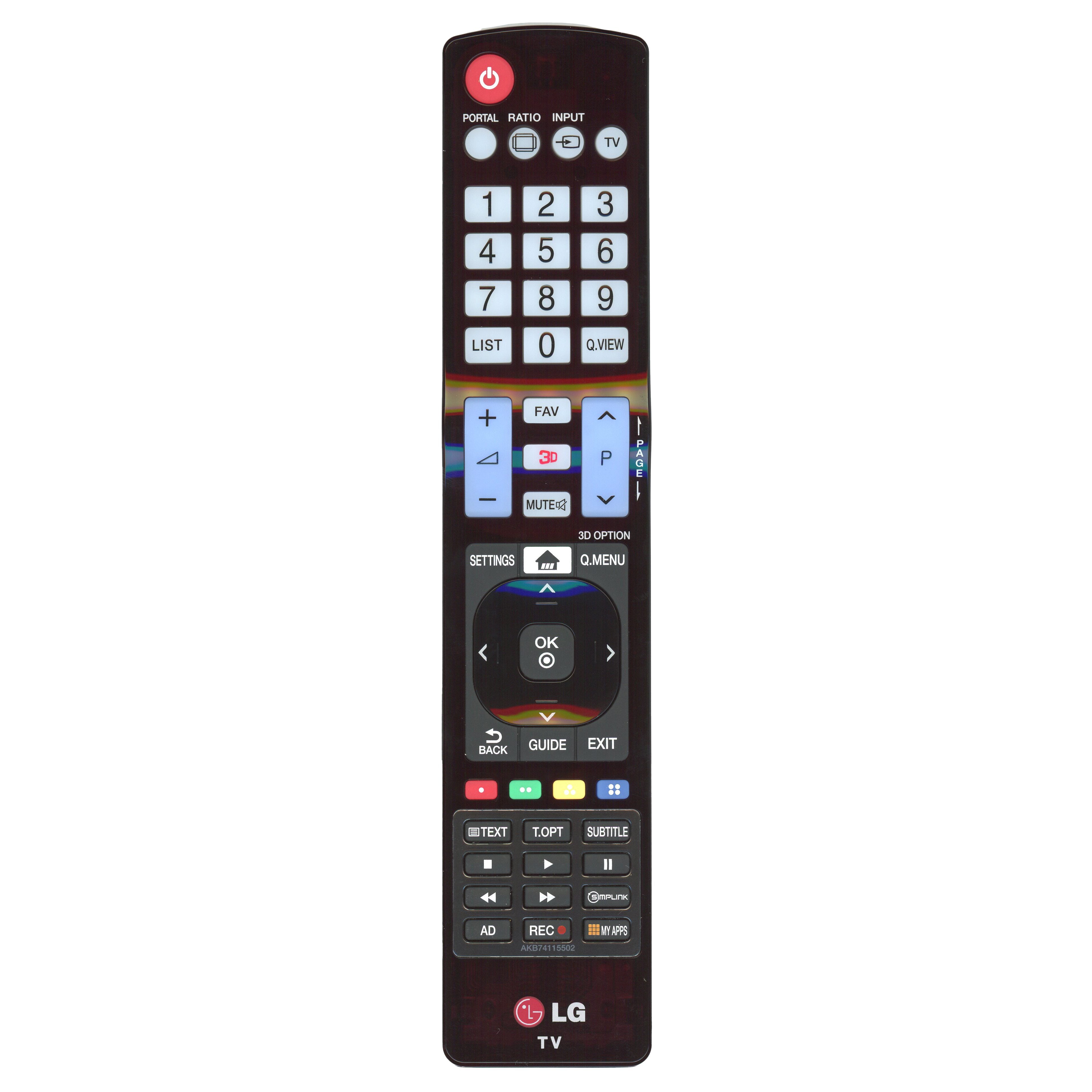 LG AKB74115502 TV Remote Control