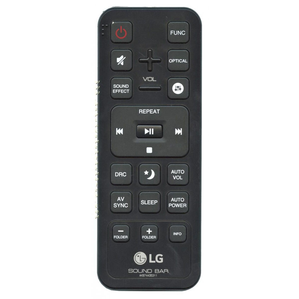 LG AKB74435311 Sound Bar Remote Control