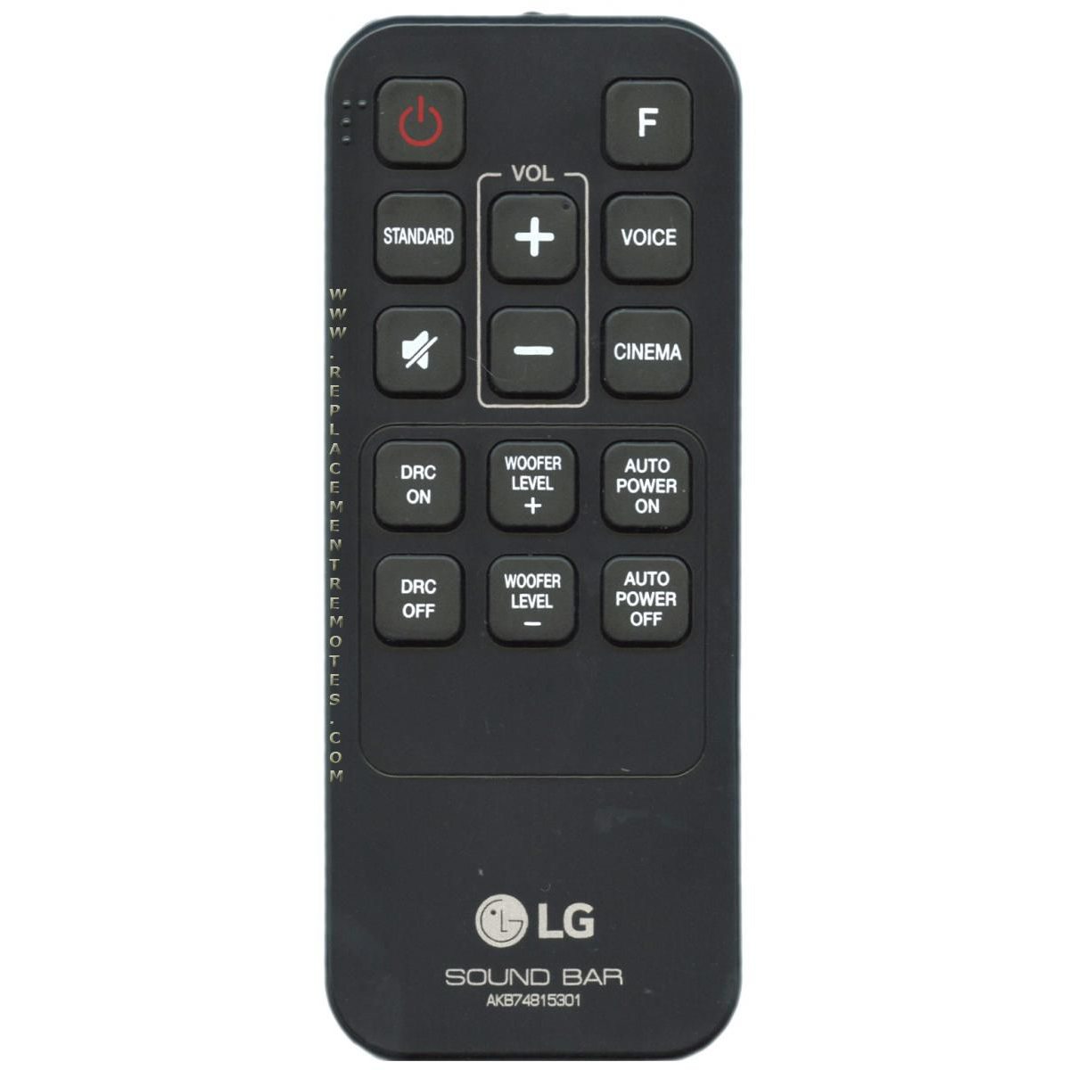 LG AKB74815301 Sound Bar Remote Control