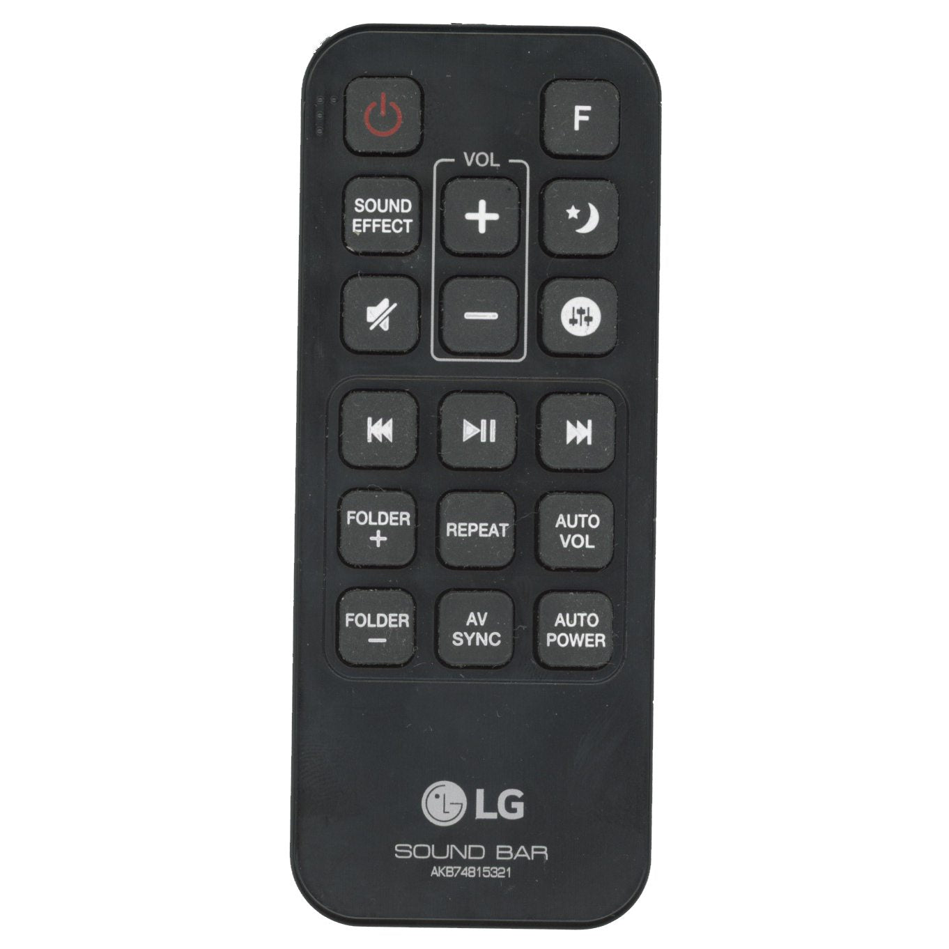 LG AKB74815321 Sound Bar Remote Control