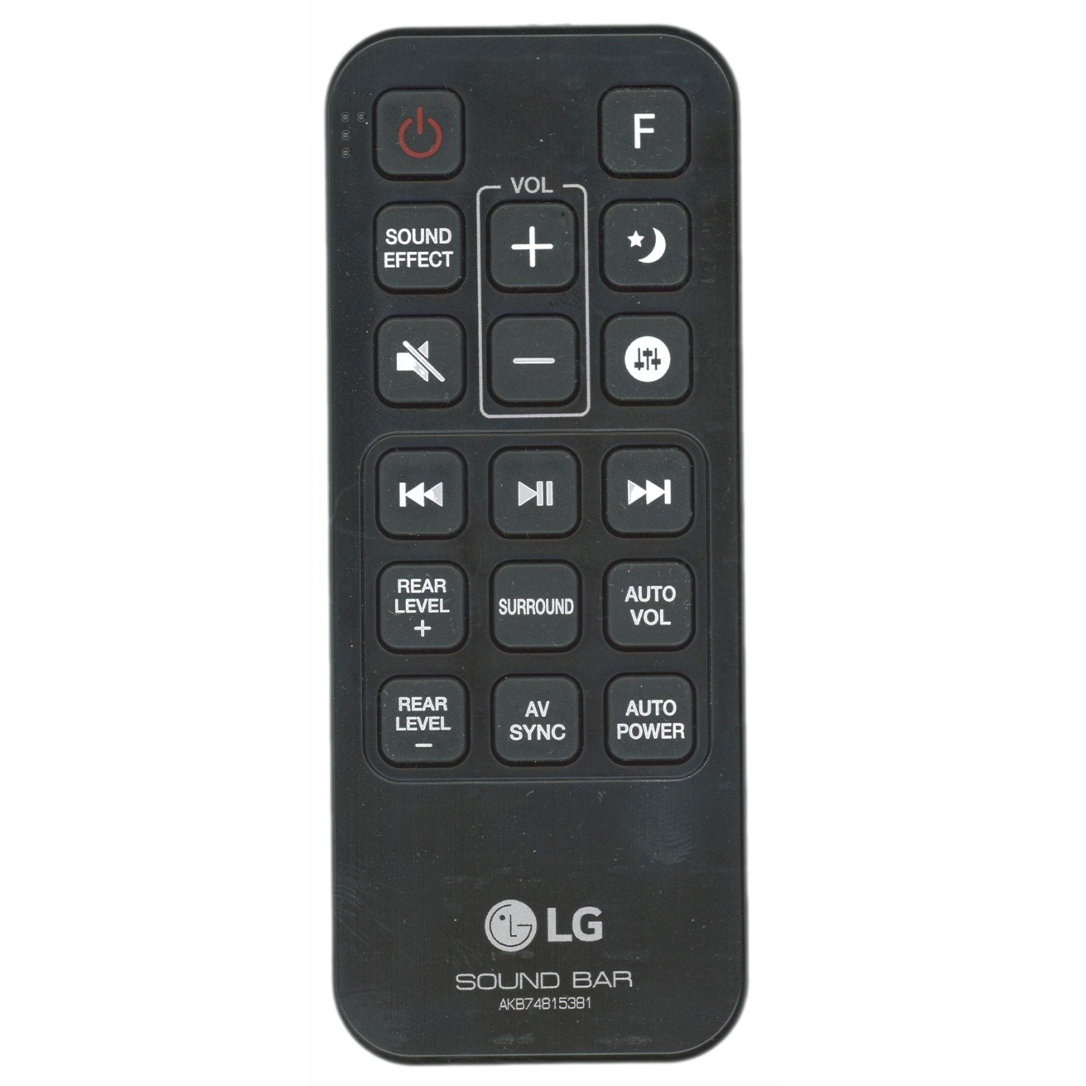 LG AKB74815381 Sound Bar Remote Control