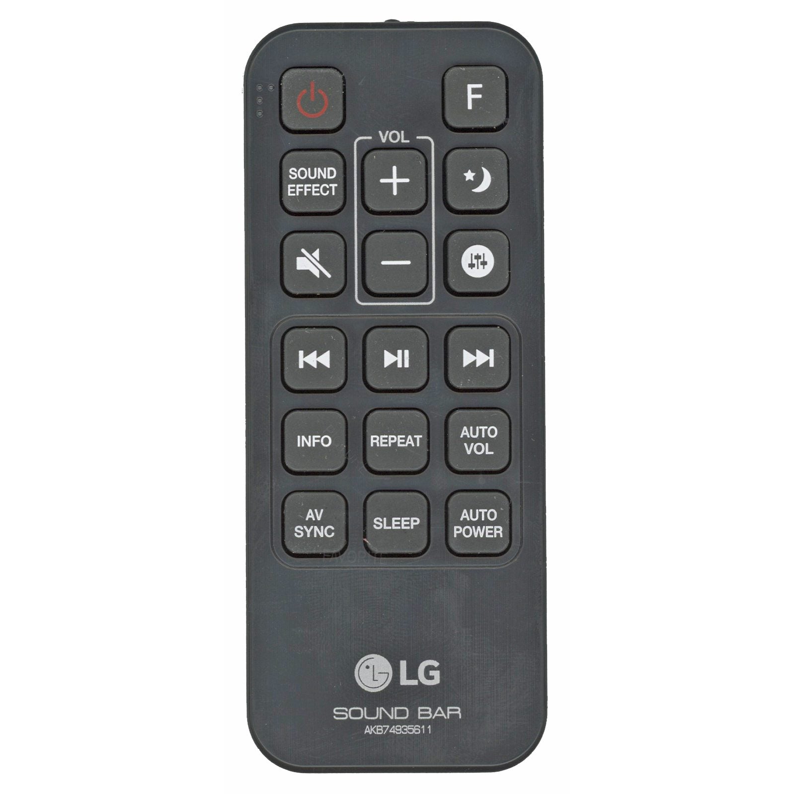 LG AKB74935611 Sound Bar Remote Control