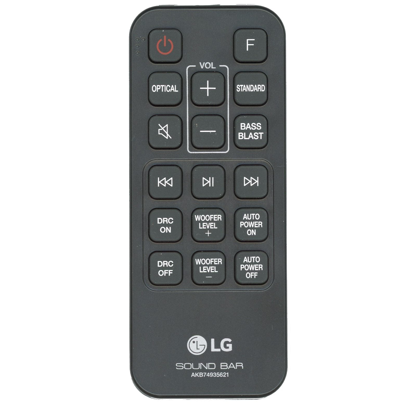 LG AKB74935621 Sound Bar Remote Control