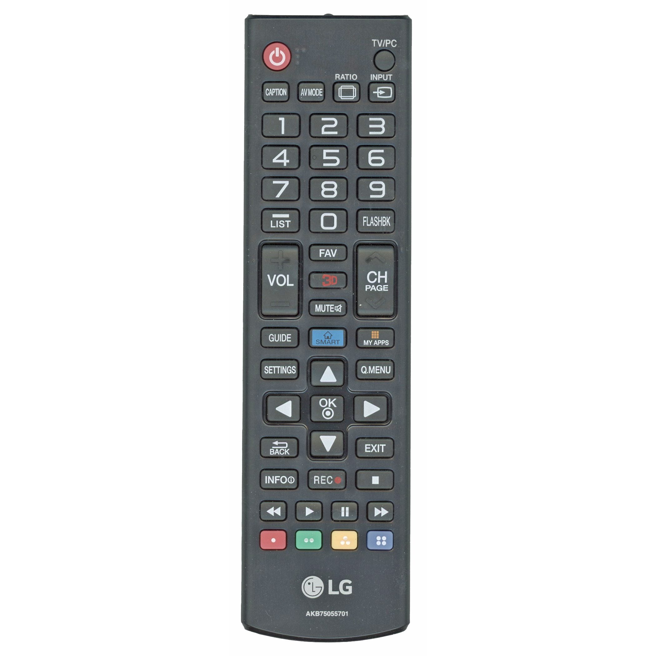 LG AKB75055701 TV Remote Control