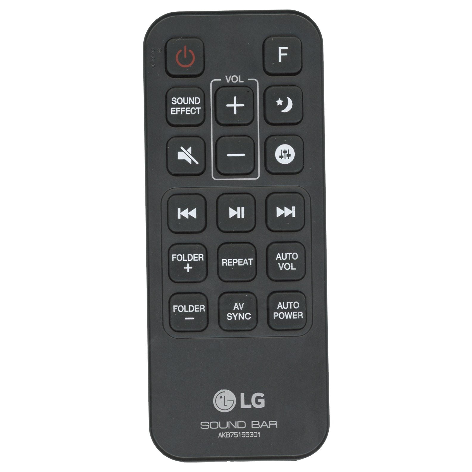 LG AKB75155301 Sound Bar Remote Control