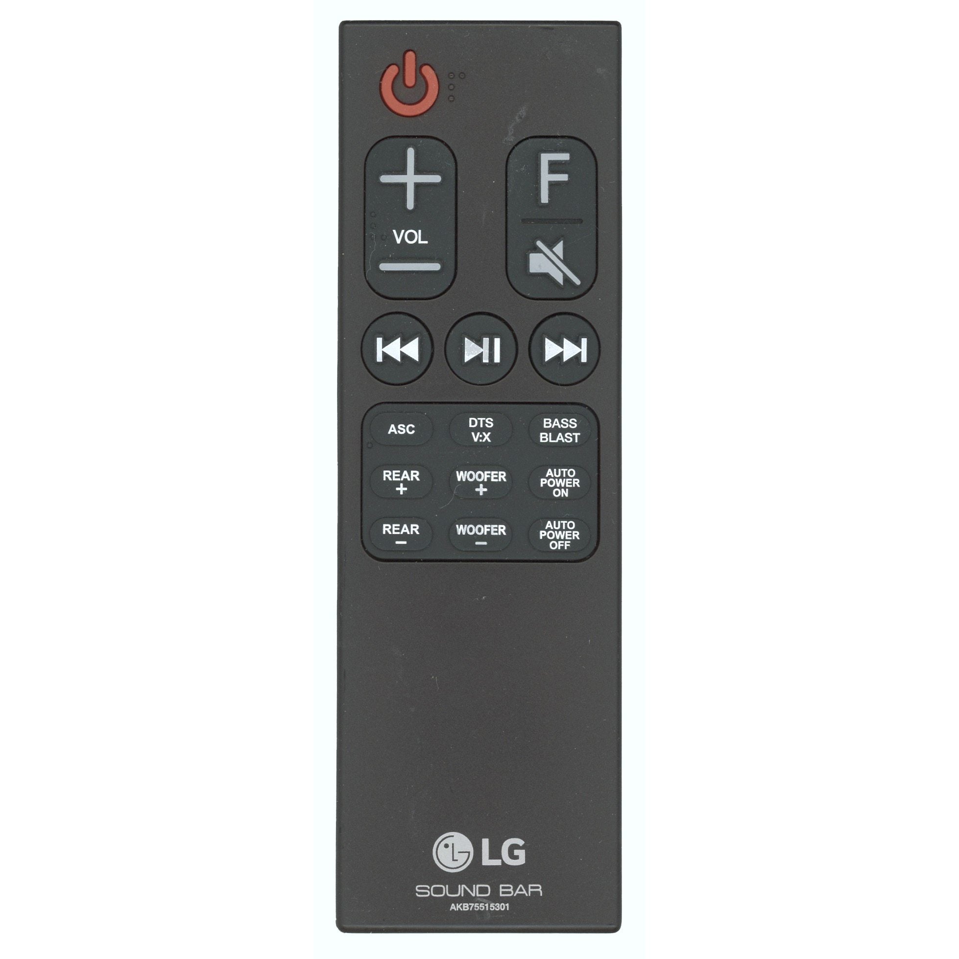 LG AKB75515301 Sound Bar Remote Control