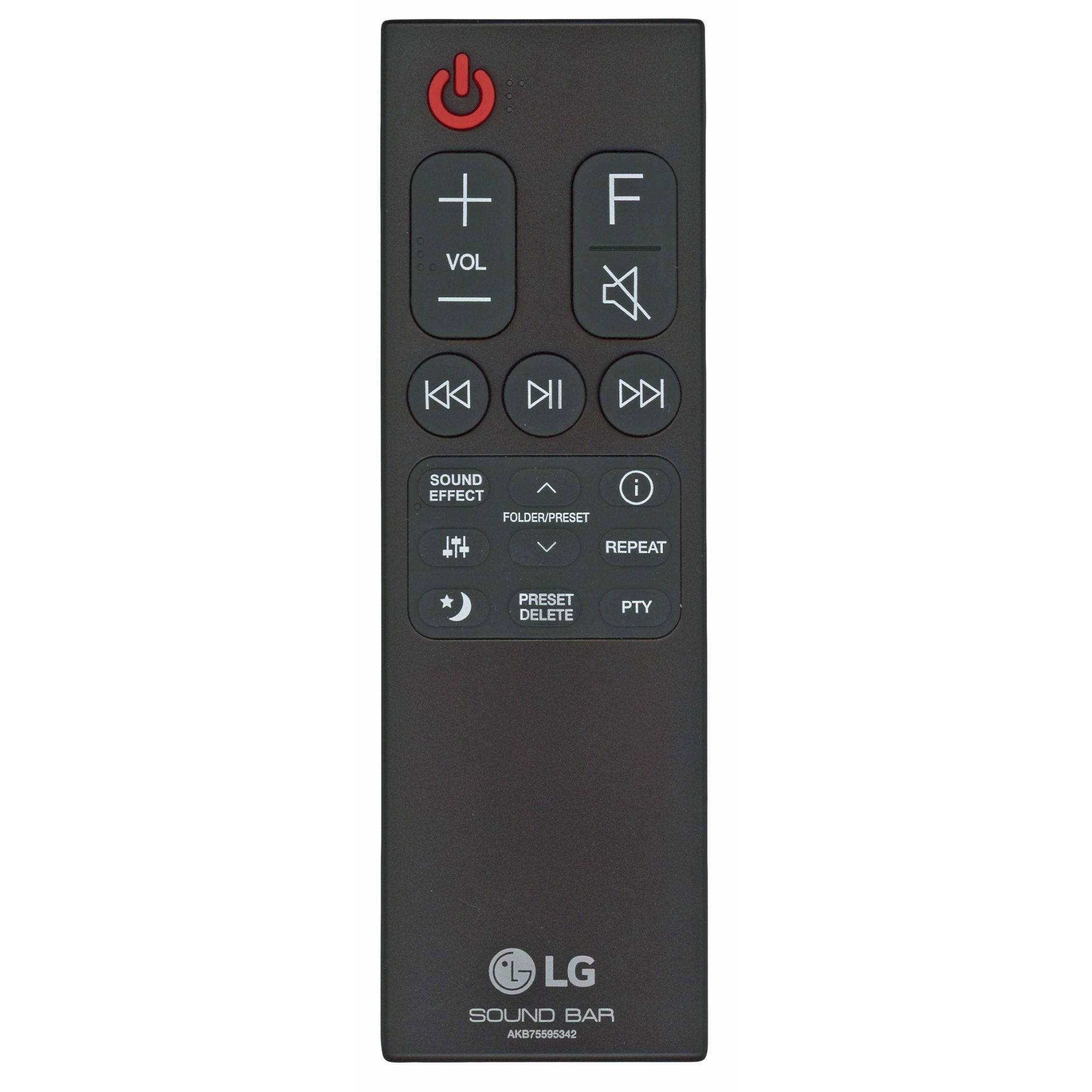 LG AKB75595342 Sound Bar Remote Control