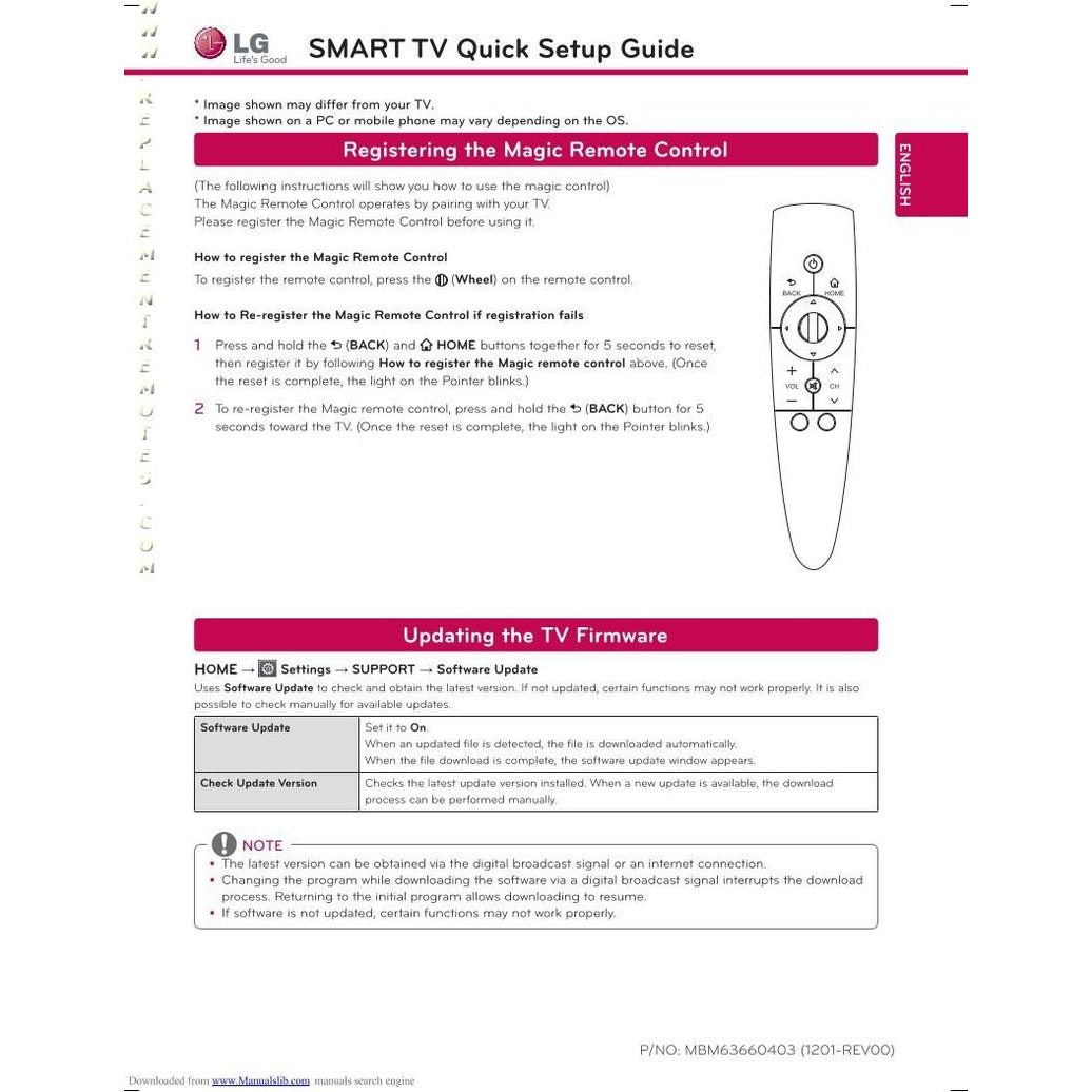 LG ANMR3005 Magic Remote Control TV Remote Control