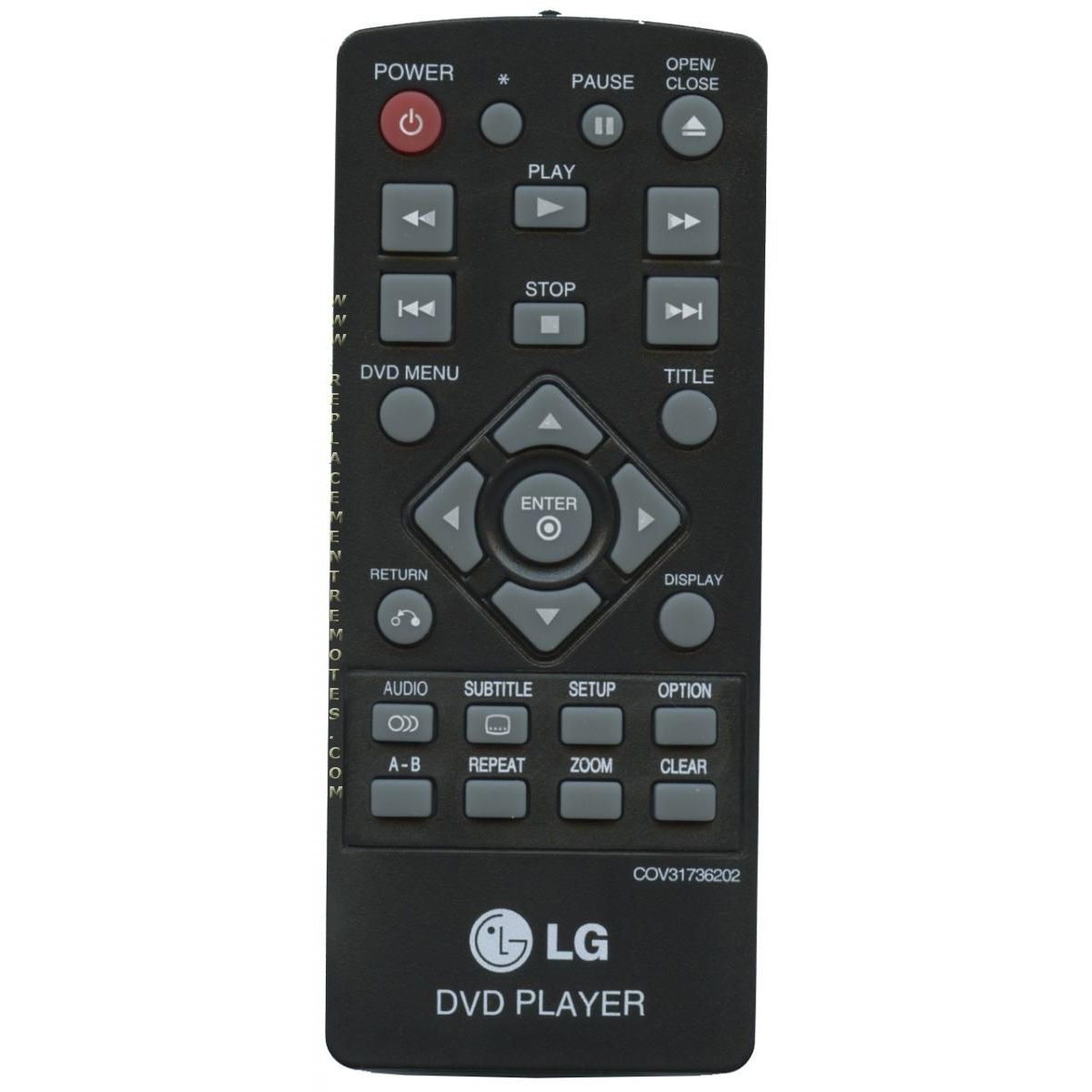 LG COV31736202 DVD Remote Control