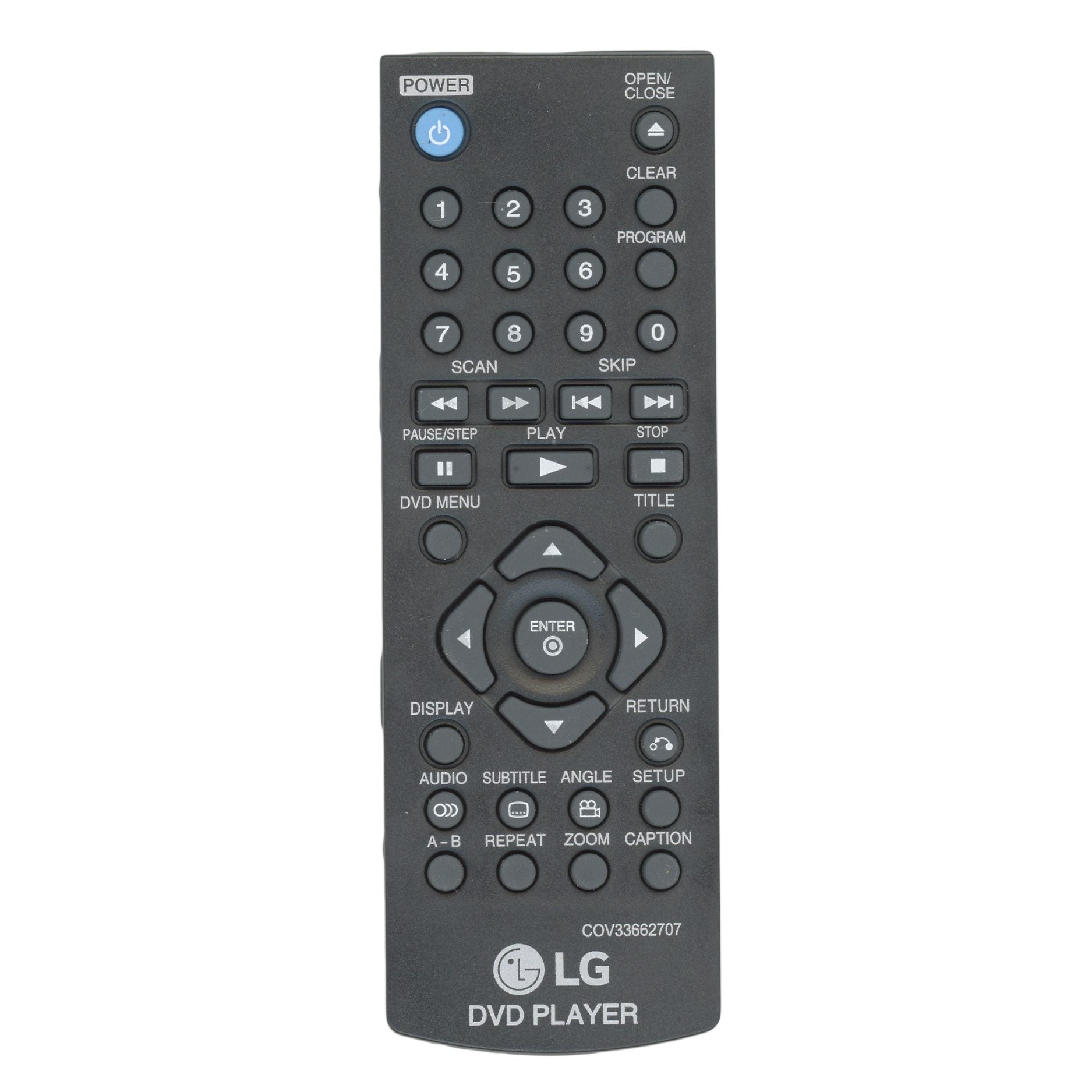 LG COV33662707 DVD Remote Control