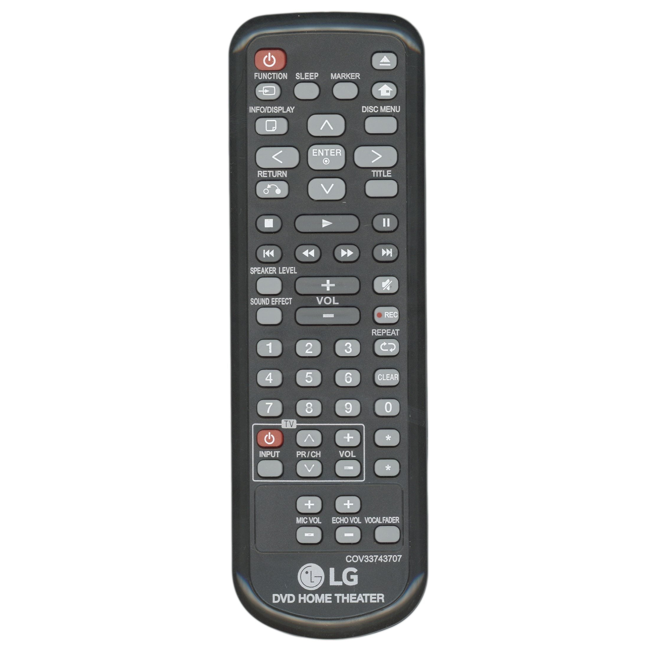 LG COV337343707 Home Theater Remote Control