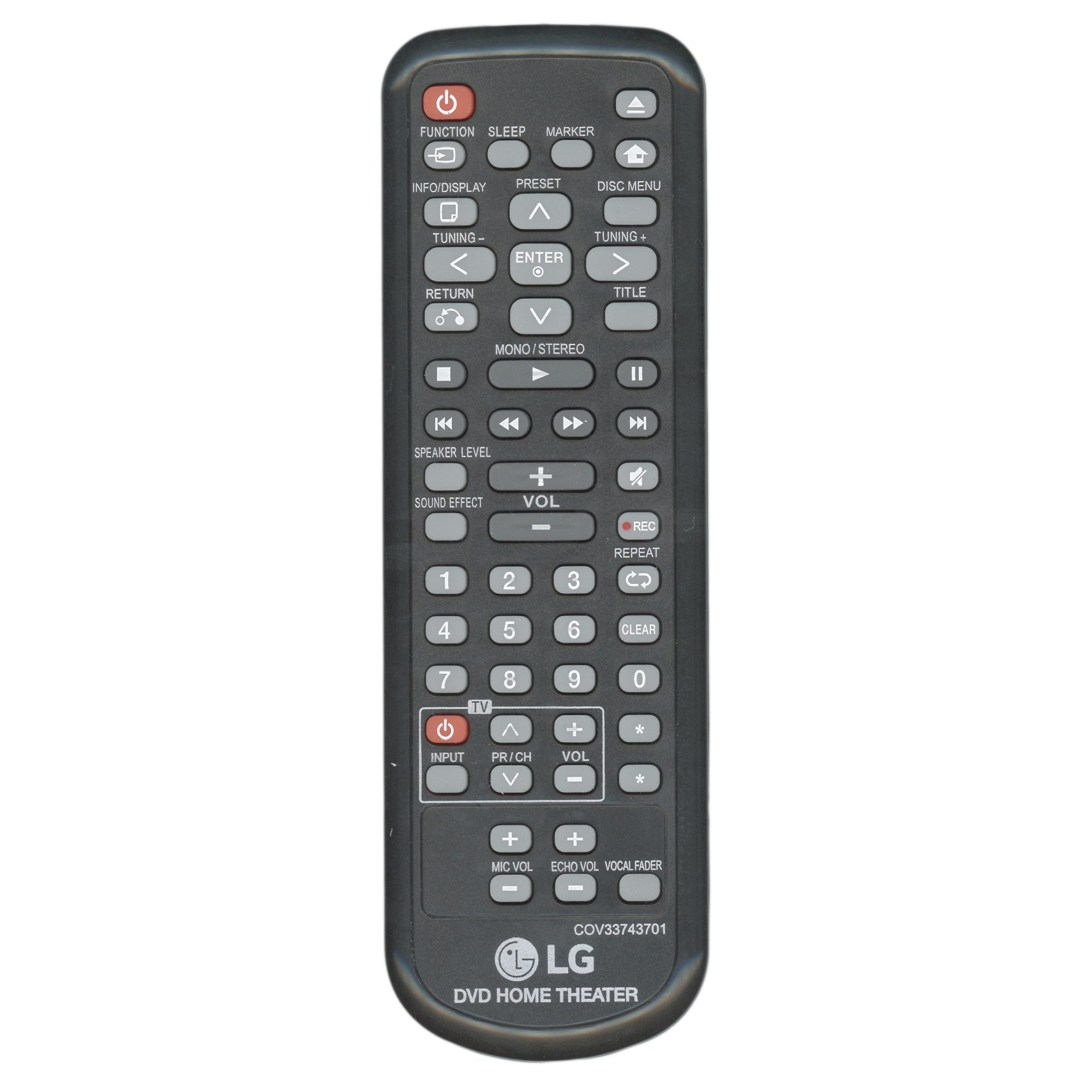 LG COV33743701 Home Theater Remote Control